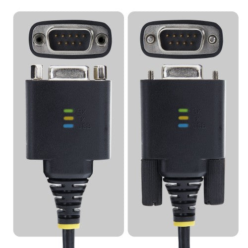 StarTech.com 1P1FFC-USB-C-SERIAL serial cable Black 11.8" (0.3 m) USB Type-C RS-232
