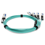 AddOn Networks QSFP-4SFP-AOC15M-EX-AO InfiniBand/fibre optic cable 590.6" (15 m) QSFP+ AOC Turquoise