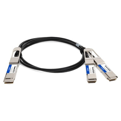 AddOn Networks CAB-D-2Q-200G-1M-AO InfiniBand/fibre optic cable 39.4" (1 m) 2xQSFP28 QSFP-DD Black, Silver
