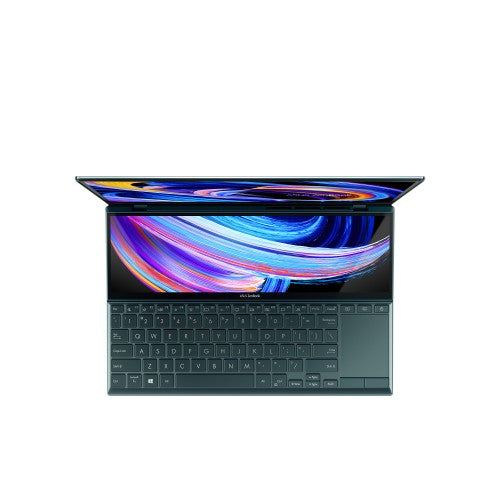 ASUS Zenbook Duo 14 UX482EGR-XB74T Intel® Core™ i7 i7-1195G7 Laptop 14" Touchscreen Full HD 16 GB LPDDR4x-SDRAM 1 TB SSD NVIDIA GeForce MX450 Wi-Fi 6 (802.11ax) Windows 11 Pro Blue