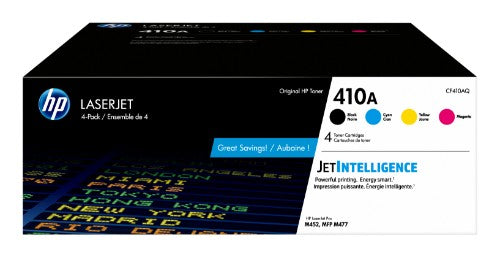 HP LaserJet 410A 4-pack Black/Cyan/Magenta/Yellow Original Toner Cartridges