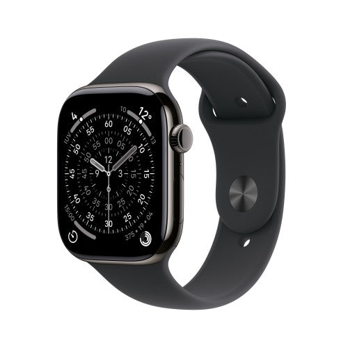 Apple Watch Series 11 OLED 42 mm Digital 374 x 446 pixels Touchscreen 5G Titanium Wi-Fi GPS (satellite)