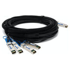 AddOn Networks MC2609130-005-AO InfiniBand/fibre optic cable 196.9" (5 m) QSFP+ 4xSFP+ Black