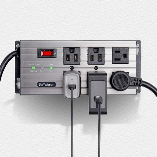 StarTech.com 6N515S8-POWER-STRIP power distribution unit (PDU) 6 AC outlet(s) Gray