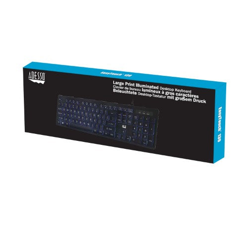Adesso AKB-139EB keyboard Medical USB QWERTY US English Black