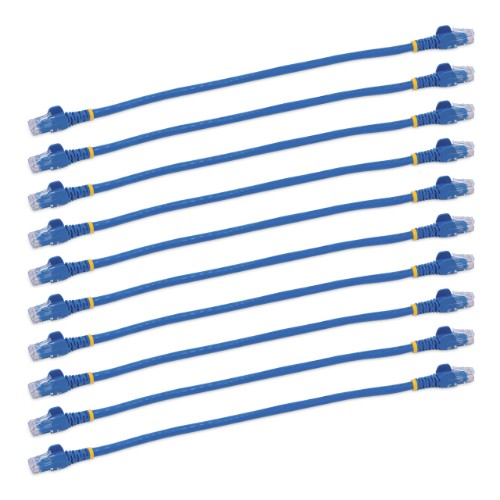 StarTech.com N6PATCH1BL10PK networking cable Blue 11.8" (0.3 m) Cat6 U/UTP (UTP)