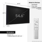 Samsung Qn55Lst7Dafxza The Terrace Lst7D Qn55Lst7Daf 54.6" Smart Led-Lcd Tv 4K Uhdtv High Dynamic Range (Hdr) Titan Black