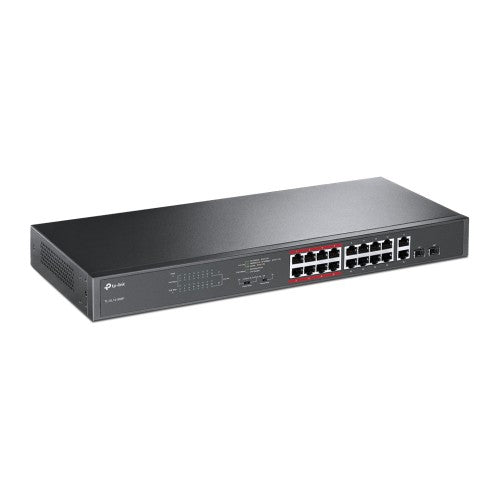 TP-Link TL-SL1218MP network switch Unmanaged Fast Ethernet (10/100) Power over Ethernet (PoE) Black