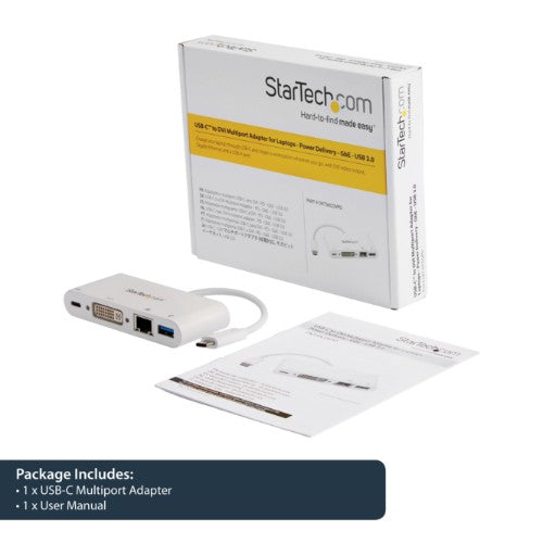 StarTech.com DKT30CDVPD laptop dock/port replicator Wired USB 3.2 Gen 1 (3.1 Gen 1) Type-C White