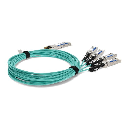 AddOn Networks MFA7A50-C010-AO InfiniBand/fibre optic cable 393.7" (10 m) QSFP28 4x SFP28 AOC Aqua color