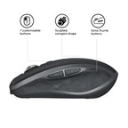 Logitech MX Anywhere 2S Wireless Mobile mouse Office Right-hand RF Wireless + Bluetooth 4000 DPI