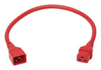 Eaton P036-002-ARD power cable Red 23.6" (0.6 m) C20 coupler C19 coupler