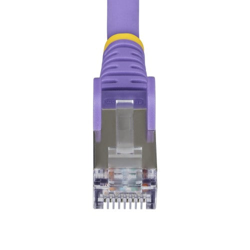 StarTech.com NLPL-7F-CAT6A-PATCH networking cable Purple 82.7" (2.1 m) S/FTP (S-STP) Round