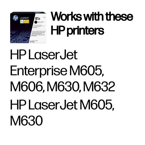 CF281X (81X) Toner black, 25K pages
