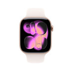 Apple Watch Series 11 OLED 46 mm Digital 416 x 496 pixels Touchscreen Rose Gold Wi-Fi GPS (satellite)