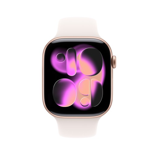 Apple Watch Series 11 OLED 46 mm Digital 416 x 496 pixels Touchscreen Rose Gold Wi-Fi GPS (satellite)