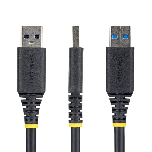 StarTech.com USBPNLAFAM2M USB cable USB 3.2 Gen 1 (3.1 Gen 1) 78.7" (2 m) USB A 5 Gbit/s Black