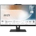 MSI Modern AM242TP 1M-1098US Intel Core 3 100U 23.8" 1920 x 1080 pixels All-in-One PC 8 GB DDR5-SDRAM 512 GB SSD Windows 11 Pro Wi-Fi 6E (802.11ax) Black
