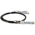 AddOn Networks QDD4QSFP28400CU1M-AO InfiniBand/fibre optic cable 39.4" (1 m) QSFP-DD 4x QSFP28 Black, Metallic