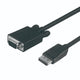 VisionTek 901216 video cable adapter 78.7" (2 m) DisplayPort VGA (D-Sub) Black
