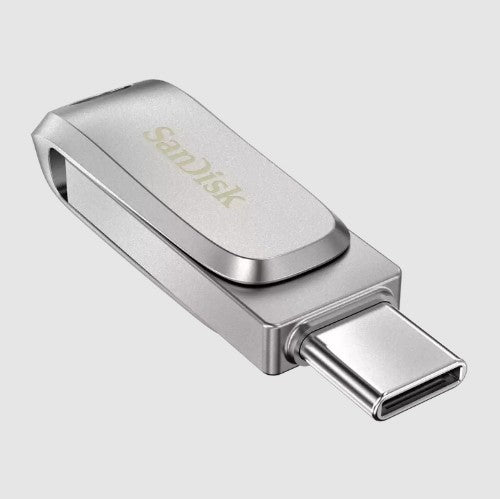 SanDisk Ultra Dual Drive Luxe USB flash drive 1 TB USB Type-A / USB Type-C 3.2 Gen 1 (3.1 Gen 1) Stainless steel