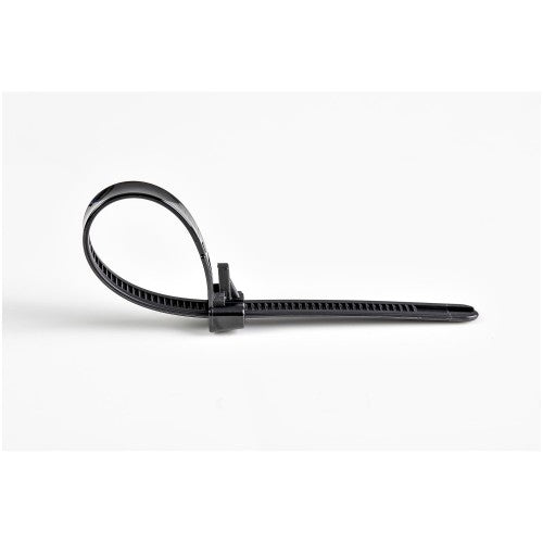 StarTech.com CBMZTRB6BK cable tie Releasable cable tie Nylon, Plastic Black 100 pc(s)