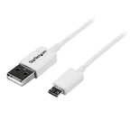 StarTech.com 1m USB 2.0 A/Micro-B m/m USB cable 39.4" (1 m) USB A Micro-USB B 0.48 Gbit/s White
