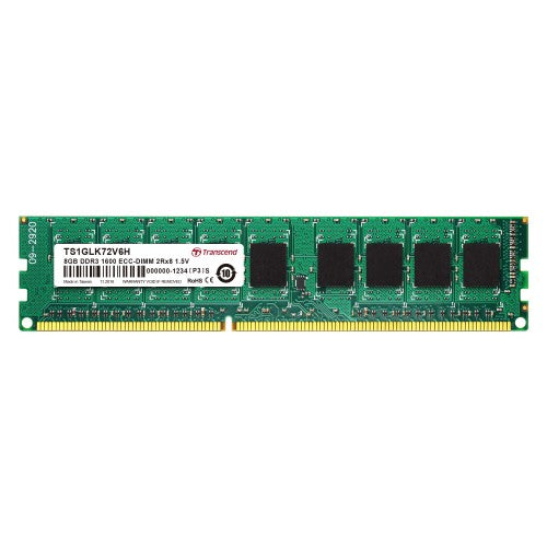Transcend TS1GLK72V6H memory module 8 GB 2 x 8 GB DDR3 ECC
