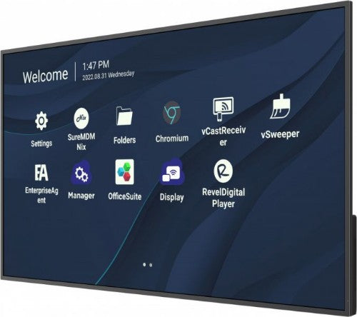 Viewsonic CDE4330 signage display 43" Wi-Fi 450 cd/m² 4K Ultra HD Black Built-in processor Android 11