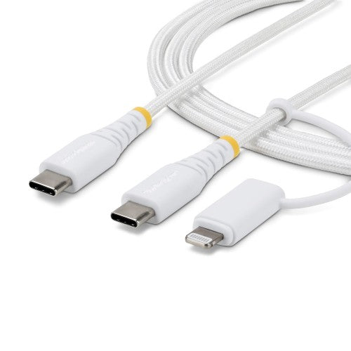 StarTech.com 1M-U2-LNTC-CABLE USB cable 39.4" (1 m) USB C White