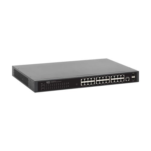 Eaton NGS24C2POE-1 network switch Managed L2 Gigabit Ethernet (10/100/1000) Power over Ethernet (PoE) 1U Black