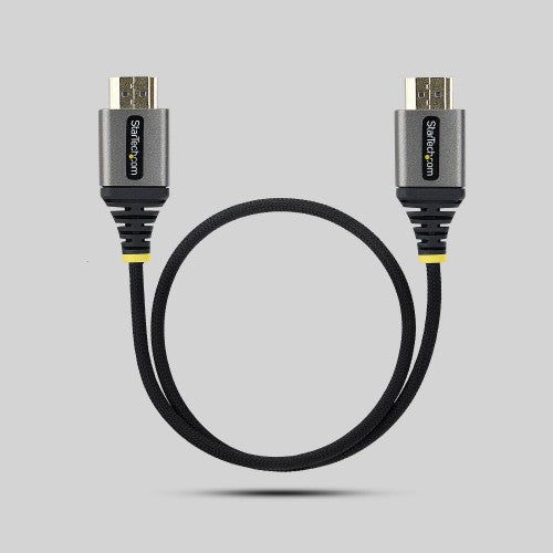 StarTech.com HDMI2-FLEX-4K60-50C HDMI cable 19.7" (0.5 m) HDMI Type A (Standard) Black, Silver