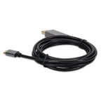AddOn Networks USBC2DPMMAL-AA video cable adapter 7.87" (0.2 m) USB Type-C DisplayPort Black