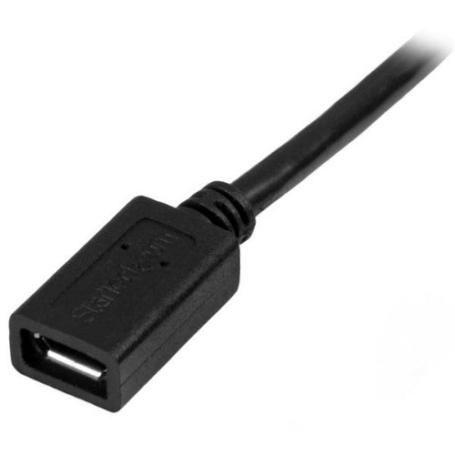 StarTech.com USBUBEXT50CM USB cable USB 2.0 19.7" (0.5 m) Micro-USB B Black