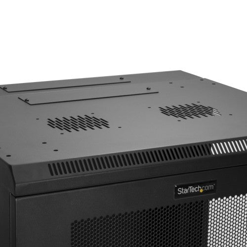 StarTech.com RK12WALHM rack cabinet 12U Wall mounted rack Black