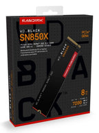 Western Digital Black WD_BLACK SN850X NVMe 8 TB M.2 PCI Express 4.0