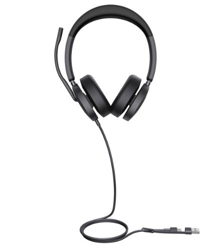 Yealink UH48 Dual Teams USB-C/A Headset Wired Head-band Office/Call center USB Type-C / USB Type-A Black