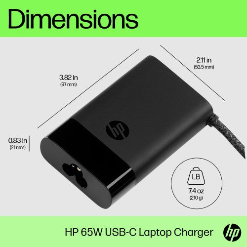 HP USB-C 65W Laptop Charger