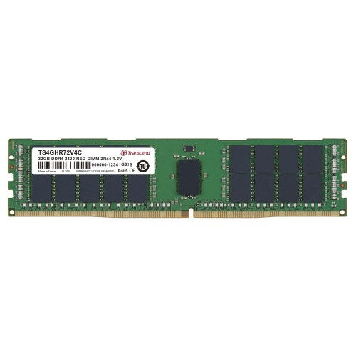 Transcend TS4GHR72V4C memory module 32 GB 2 x 4 GB DDR4 2400 MHz ECC