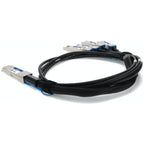 AddOn Networks ADD-Q28CIS28IN-P5M InfiniBand/fibre optic cable 196.9" (5 m) QSFP28 4x SFP28 Black