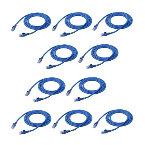 StarTech.com N6PATCH6BL10PK networking cable Blue 70.9" (1.8 m) Cat6 U/UTP (UTP)