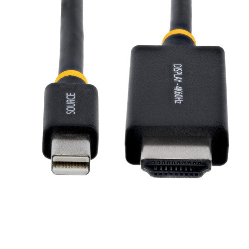StarTech.com 1M-MDP-HDMI2-4K60 video cable adapter 39.4" (1 m) Mini DisplayPort HDMI Type A (Standard) Black