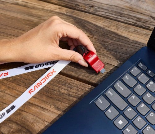 SanDisk SDCZIA-128G-G46R USB flash drive 128 GB USB Type-C 3.2 Gen 1 (3.1 Gen 1) Red