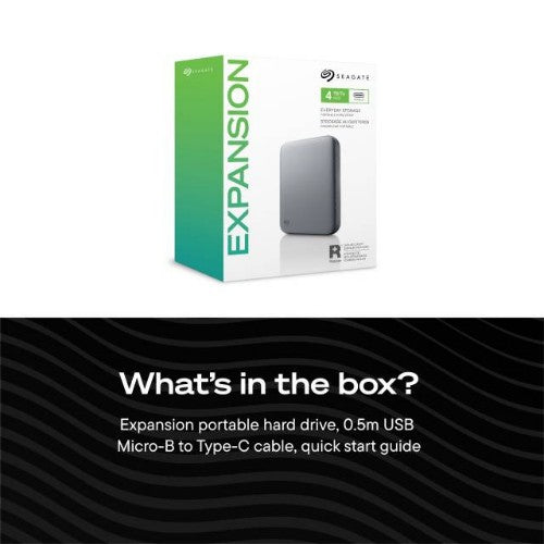 Seagate Expansion external hard drive 2 TB 2.5" USB Type-C Black