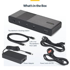 StarTech.com 206N-TB5USB4DOCK laptop dock/port replicator Wired Thunderbolt 5 Black, Gray