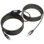 Tripp Lite U042-025 USB cable USB 2.0 315" (8 m) USB A USB B 0.48 Gbit/s Black