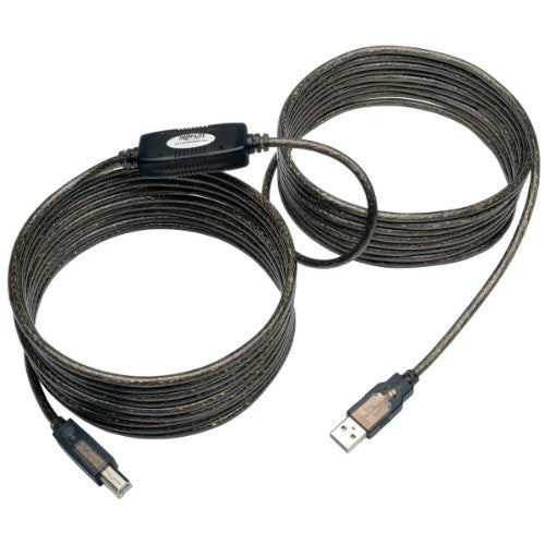 Tripp Lite U042-025 USB cable USB 2.0 315" (8 m) USB A USB B 0.48 Gbit/s Black