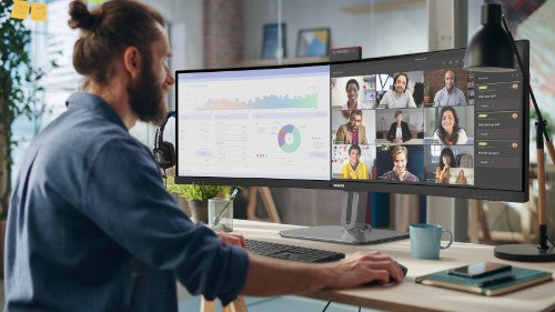 Philips 49B2U6900CH/75 computer monitor 48.8" 5120 x 1440 pixels Dual QHD LCD Black