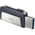 SanDisk Ultra Dual Drive USB Type-C 128 GB USB flash drive USB Type-A / USB Type-C 3.2 Gen 1 (3.1 Gen 1) Black, Silver