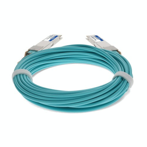AddOn Networks QSFPDD4-400G-AOC1M-AO InfiniBand/fibre optic cable 39.4" (1 m) QSFP-DD AOC Aqua color